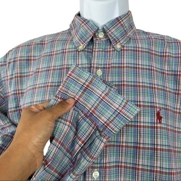 Ralph Lauren Men Casual SHIRT Plaid Buttons Down Sz L - Picture 6 of 6